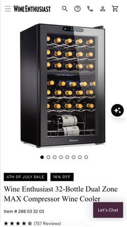 32 Bottle Dual Zone Wine Locker