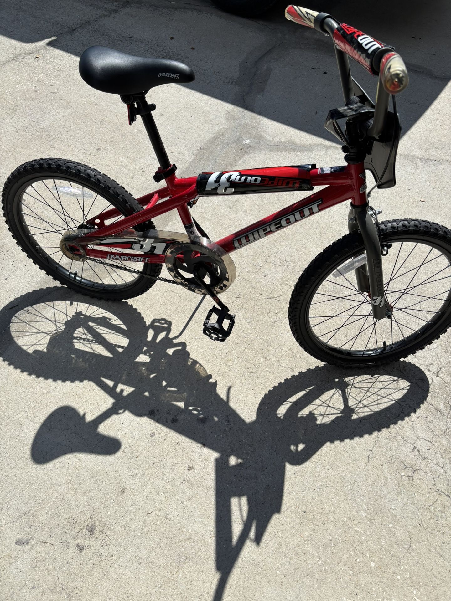 20" Dynacraft Wipeout Boys Bike, BMX, Blue, Kids Age 7-14 Years