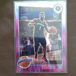 Zion Williamson  tribute Purple Prizm Panini /35