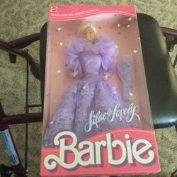 Lilac And lovely Barbie Doll