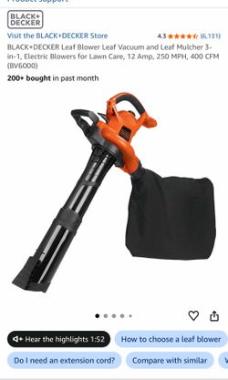 Black & Decker Leaf blower