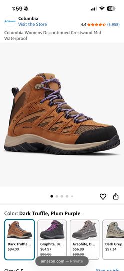 Women’s size 7 Columbia Waterproof Hiking Boots