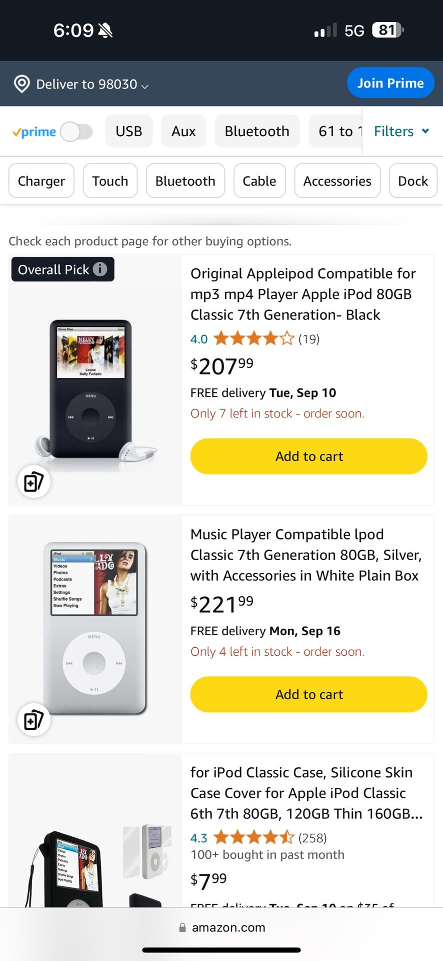 Classic iPod 80GB - Black (DO NOT SEND ME A LOW OFFER!