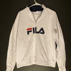 Vintage 90’s FILA Quarter Zip Sweatshirt Thick Material Mens Large  