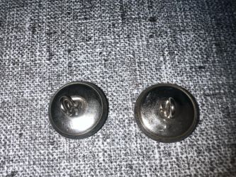 Vintage Heraldic Crest Metal Blazer Buttons – Matching Pair