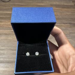 Moissanite Earrings 0.5 ct