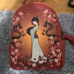 LoungeFly Disney Mulan Magnolia Branches Mini Backpack