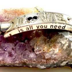 Brighton "Love Is All You Need" Beatles' Silver Bracelet