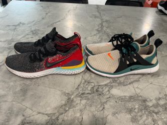 Two Pairs of Nike Sneakers Sz9