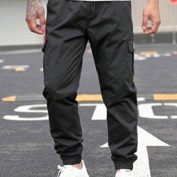 New Mens Summer Loose Fit Cargo Pants- Size L