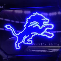 Detroit Loins Neon Light Wall Sign