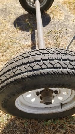 Trailer Axle Plus Tires