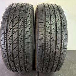V879  245 60 18 105H  Firestone  Destination LE2  - 2 Used Tires 90% Life 