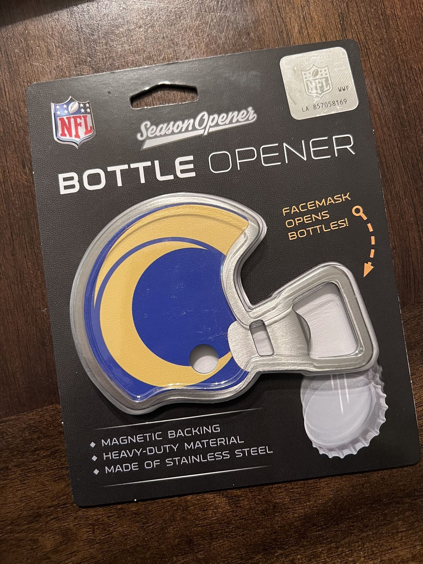 New Los Angeles Rams Season Opener BOTTLE OPENER 