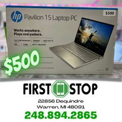 HP Pavilion 15.6" Touchscreen FHD Intel i5-1135G7, 512GB SSD 8GB RAM Iris Xe Graphics Win 10 - Lunar Gold