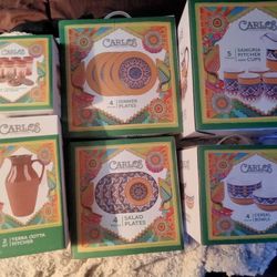 Carlos Santana Terra Cotta Dishes & Drink Servers