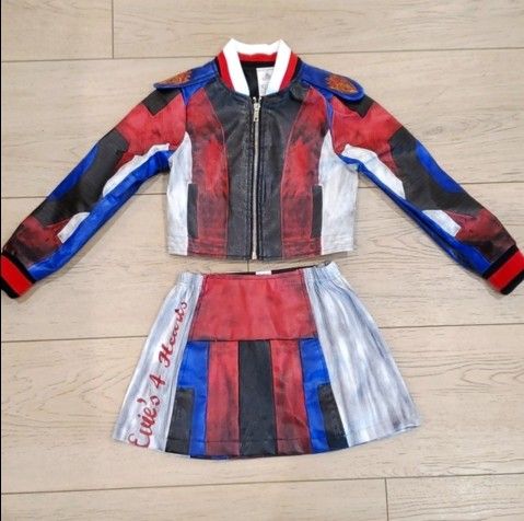 Authentic Disney Store Descendants Faux Leather Evie Jacket & Skirt Costume