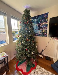9' Pre-lit Radiant Micro LED with Twinkle Artificial Christmas Tree Like new, $200 cash