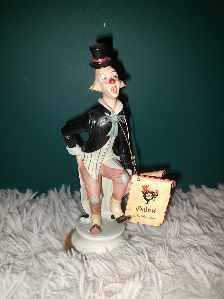 Vintage Porcelain Clown Figurine Galo's