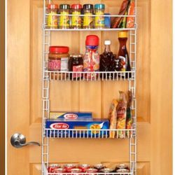 Over-The-Door Storage Organizer (Lightweight Metal Rack)