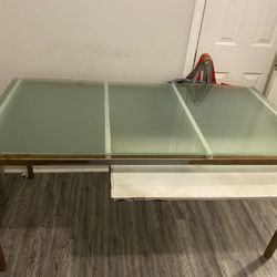 Glass Top Desk