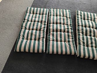 Four outside chair cushions