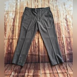 Perry Ellis Men’s Pinstripe Slim Fit Gray Dress Pants Size 36 x 29