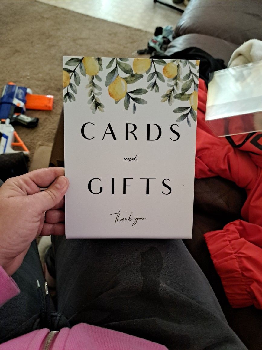 Cards And Gift Sign