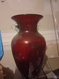 Large red Vase