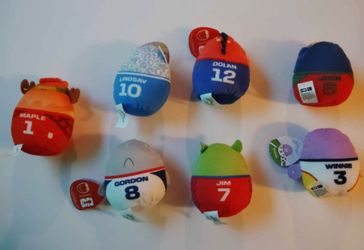 Squishmallows FIFA Sports Jersey Plush Lot of 7