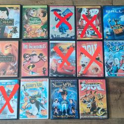 DVDs - various titles for children and family ($5 per movie)