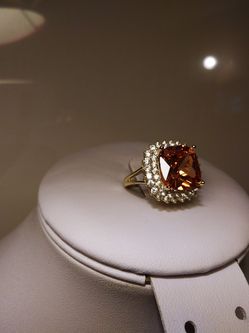 Beautiful gold plated silver s925 ring size 6