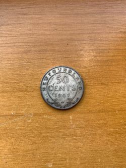 1907 Canada 50 cents half dollar silver coin