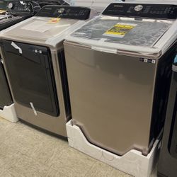 Samsung Top Load Washer And Gas Dryer Set 