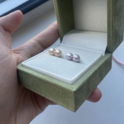 6-7mm Freshwater pearls stud earrings