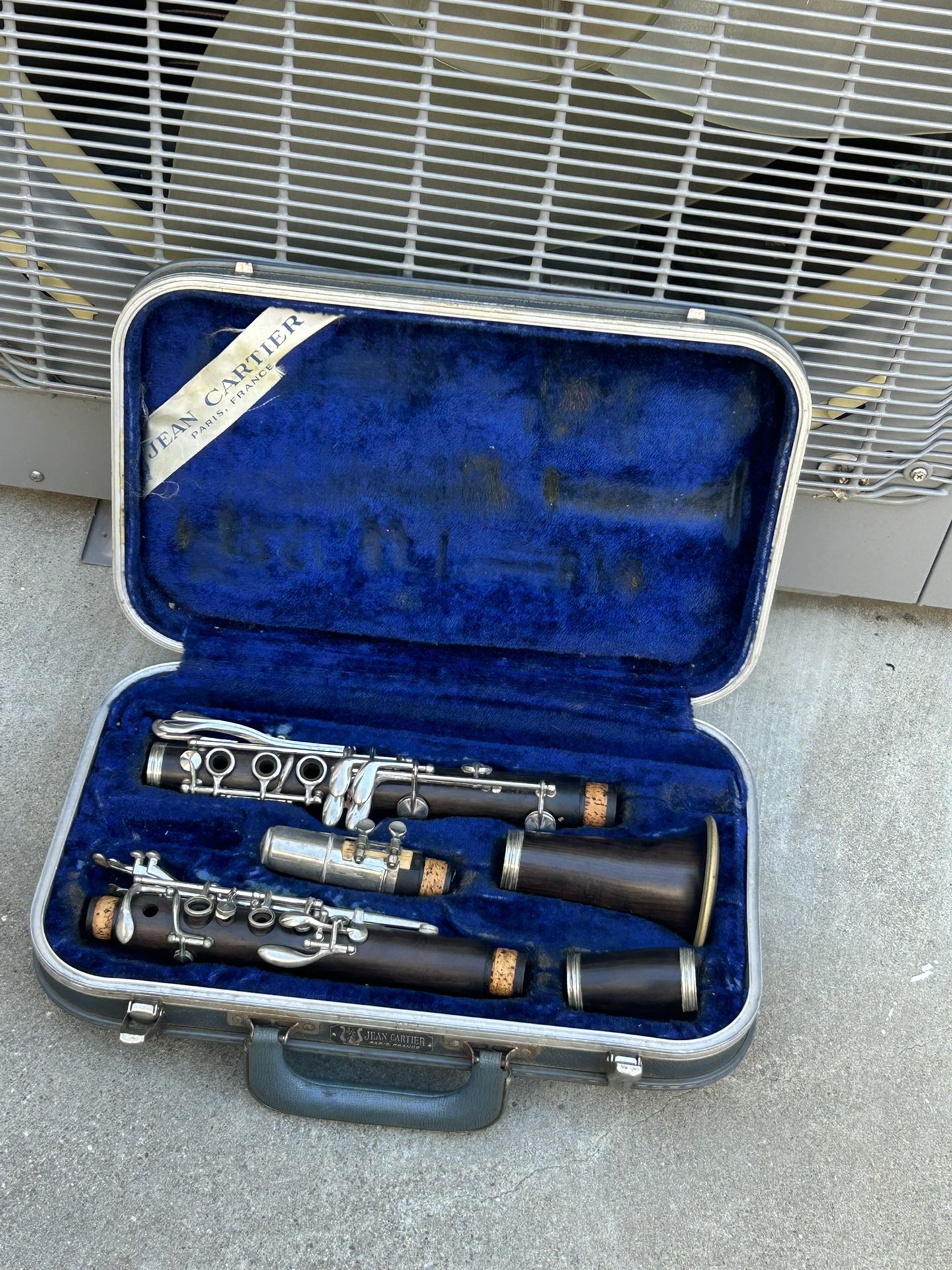 Clarinet Jean Cartier Clarinet Made In Paris/ France W/ Case