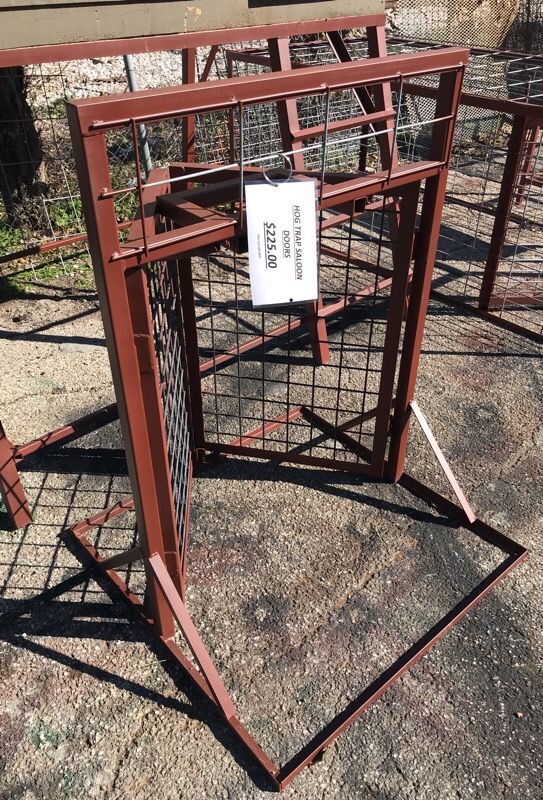 Hog trapping saloon doors for sale. Spring loaded.
