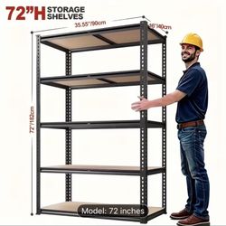 72 Inch Heavy-duty Metal Storage Rack