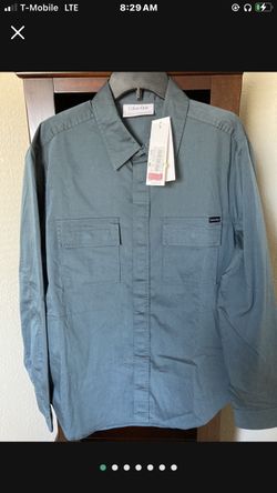 Calvin Klein Men Long Sleeve Shirt New Size L