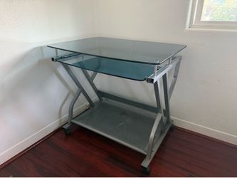 90’s Chic Glass Computer Desk