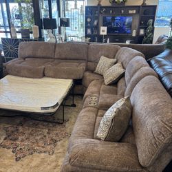 Power Reclining Sleeper Sectional 