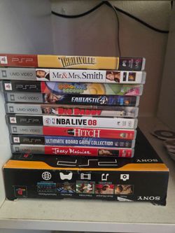 Psp bundle in box and games $550