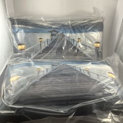 New “Lighted Pier” Scenic Throw Pillow - Coastal Decor Accent!