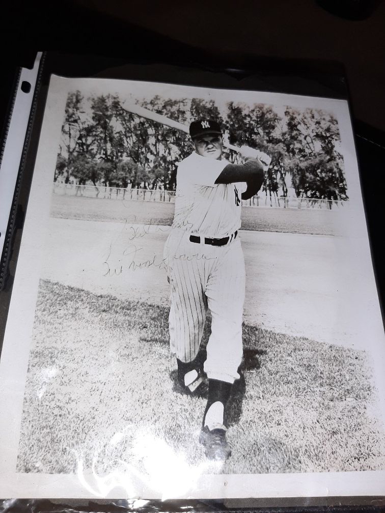 Yankees signed picture authentic Rare early photographs advertising Cars trucks stores New York original Seal lithograph Miller