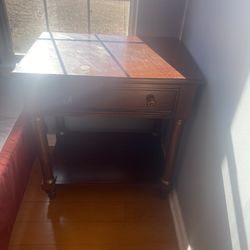 Solid Wood Nightstand / Bedside Table 