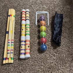 6-Player Wooden Croquet Set