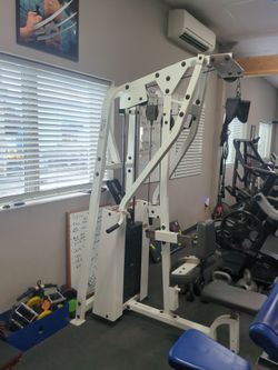 Hoist commercial lat pull down and row machine