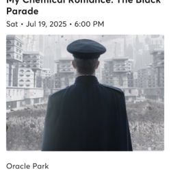 My Chemical Romance- San Francisco - 2 Tickets- July 19