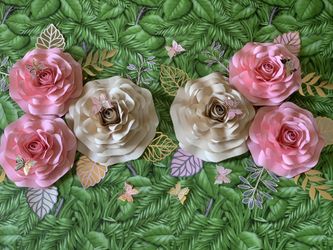 Paper flower set