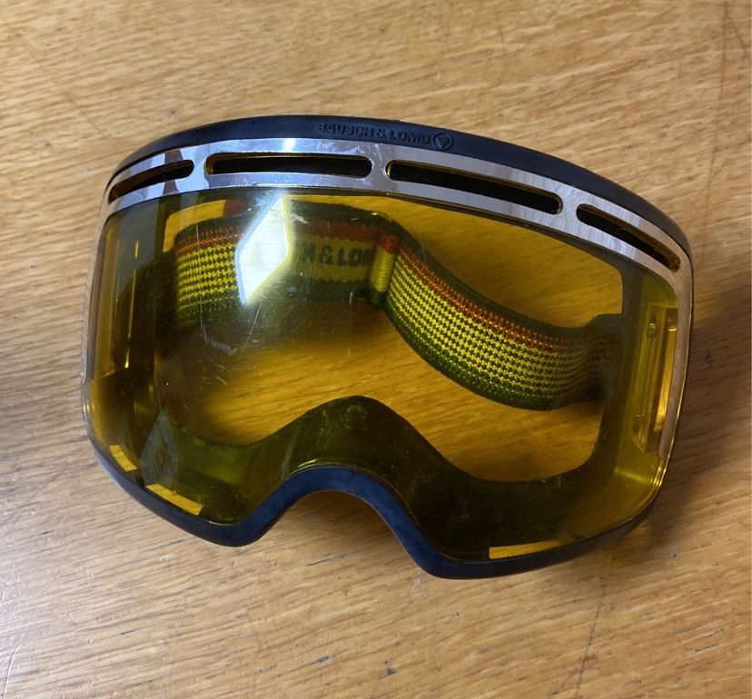 Bausch & And Lomb Ray Ban USA Olympics Gold Yellow Lens Ski Snowboard Goggles